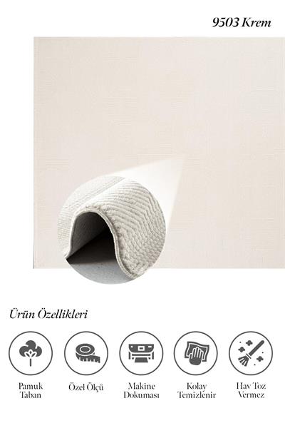 Leeds U. 9503 Yumuşak Tuşe Yüksek İlmek Özel Ölçü Salon Antre Mutfak Halı Yolluk