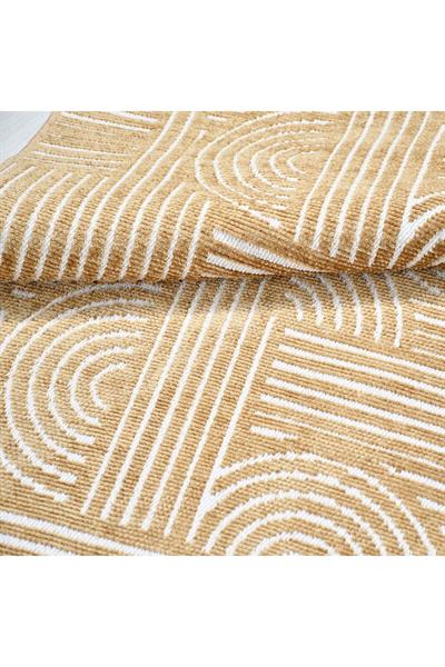 Rank Koleksiyonu 6112K Özel Ölçü Modern Jakarlı Dokuma Yıkanabilir Tozsuz Kilim Yolluk