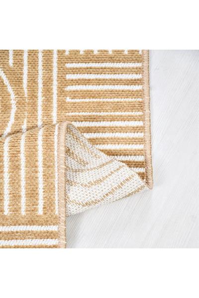 Rank Koleksiyonu 6112K Özel Ölçü Modern Jakarlı Dokuma Yıkanabilir Tozsuz Kilim Yolluk