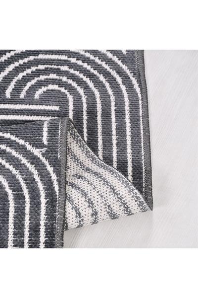 Rank Koleksiyonu 6116K Özel Ölçü Modern Jakarlı Dokuma Yıkanabilir Tozsuz Kilim Yolluk