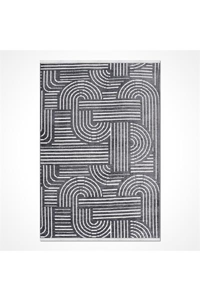 Rank Koleksiyonu 6116K Özel Ölçü Modern Jakarlı Dokuma Yıkanabilir Tozsuz Kilim Yolluk