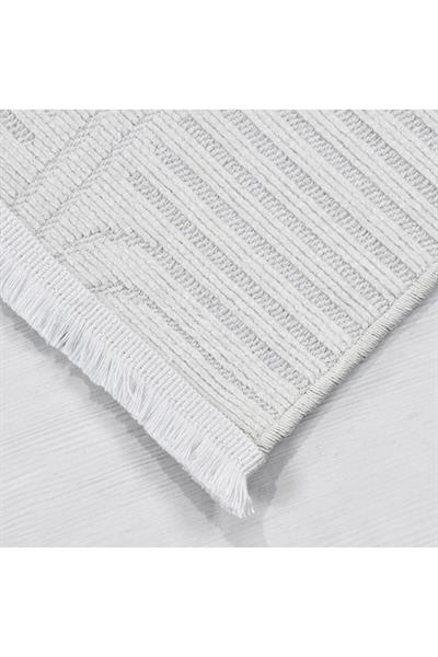 Rank Koleksiyonu 6118K Özel Ölçü Modern Jakarlı Dokuma Yıkanabilir Tozsuz Kilim Yolluk