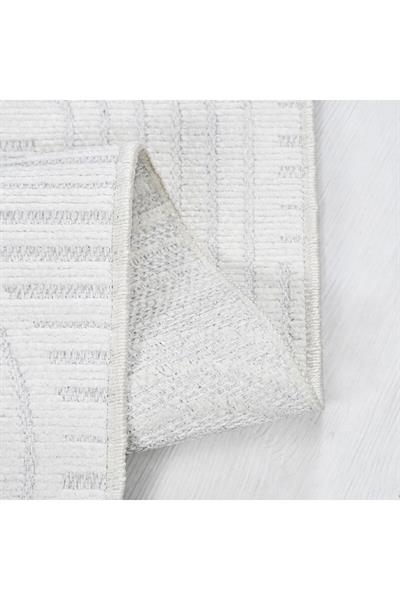 Rank Koleksiyonu 6118K Özel Ölçü Modern Jakarlı Dokuma Yıkanabilir Tozsuz Kilim Yolluk