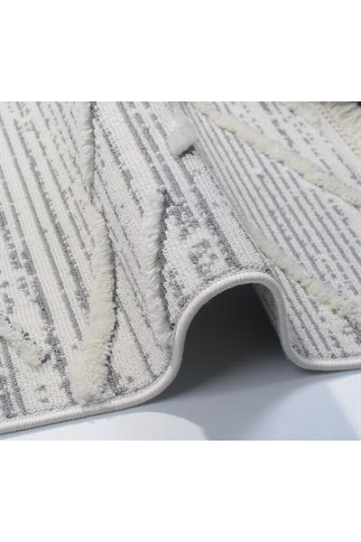 Sanromeo Yuvarlak 2204 Yumuşacık Tozsuz Salon Koridor Antre Kolay Silinir Halı Yolluk Kilim