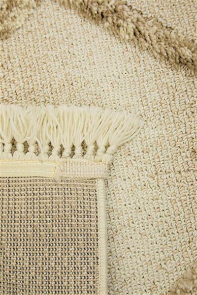 Sanromeo Yuvarlak 2208 Yumuşacık Tozsuz Salon Koridor Antre Kolay Silinir Halı Yolluk Kilim