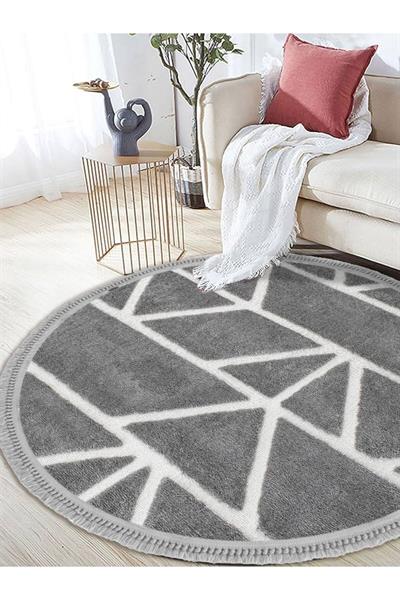 Sanromeo Yuvarlak 2210 Yumuşacık Tozsuz Salon Koridor Antre Kolay Silinir Halı Yolluk Kilim