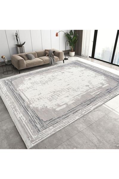 Sateen Koleksiyonu 6401K Akrilik Sık Dokuma Yumuşak Salon Koridor Mutfak Halısı