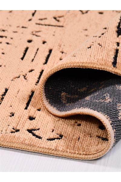Veja 8013s Turuncu Tozsuz Kaydırmaz Iskandinav Natural Sönil Salon Mutfak Antre Kilim Yolluk
