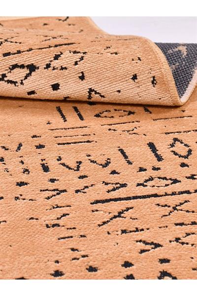 Veja 8013s Turuncu Tozsuz Kaydırmaz Iskandinav Natural Sönil Salon Mutfak Antre Kilim Yolluk
