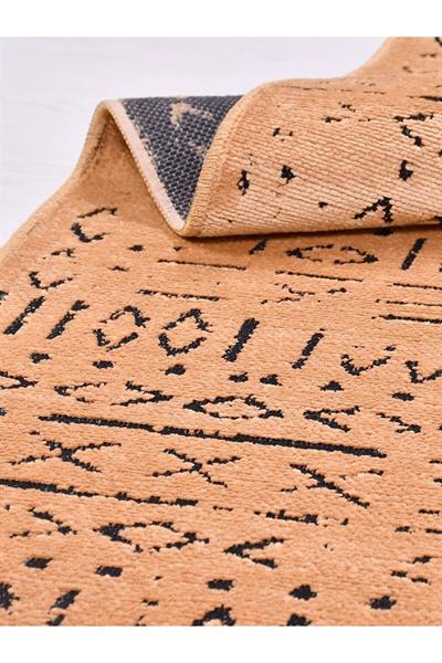 Veja 8013s Turuncu Tozsuz Kaydırmaz Iskandinav Natural Sönil Salon Mutfak Antre Kilim Yolluk