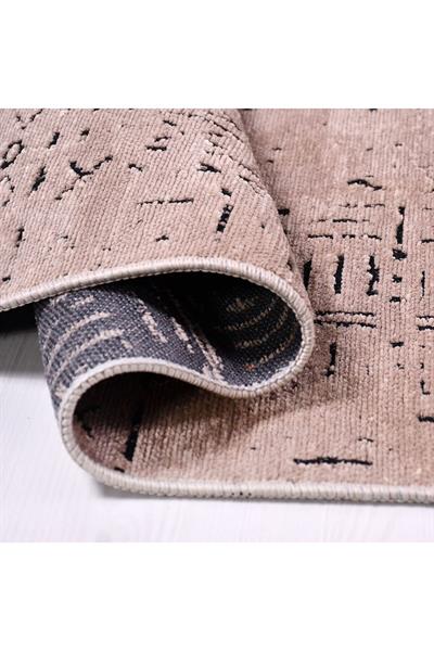 Veja Koleksiyonu 8011s Bej Tozsuz Kaydırmaz Iskandinav Natural Sönil Salon Mutfak Antre Kilim Yolluk