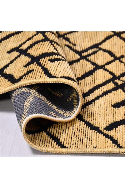 Yuvarlak Modern Şönil Kilim Jakarlı Dokuma Özel Ölçü Yuvarlak Kilim Halı Yolluk