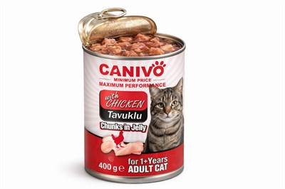 Canivo Yetişkin Kedi Konservesi Tavuklu 400 g - Sağlıklı Köpek Maması | Canivo Pets