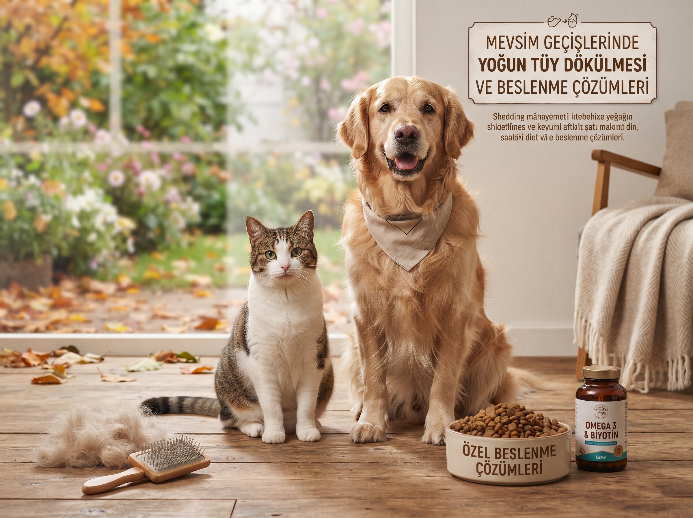 mevsim geçişlerinde köpek tüy dökülmesi ve beslenme çözümleri