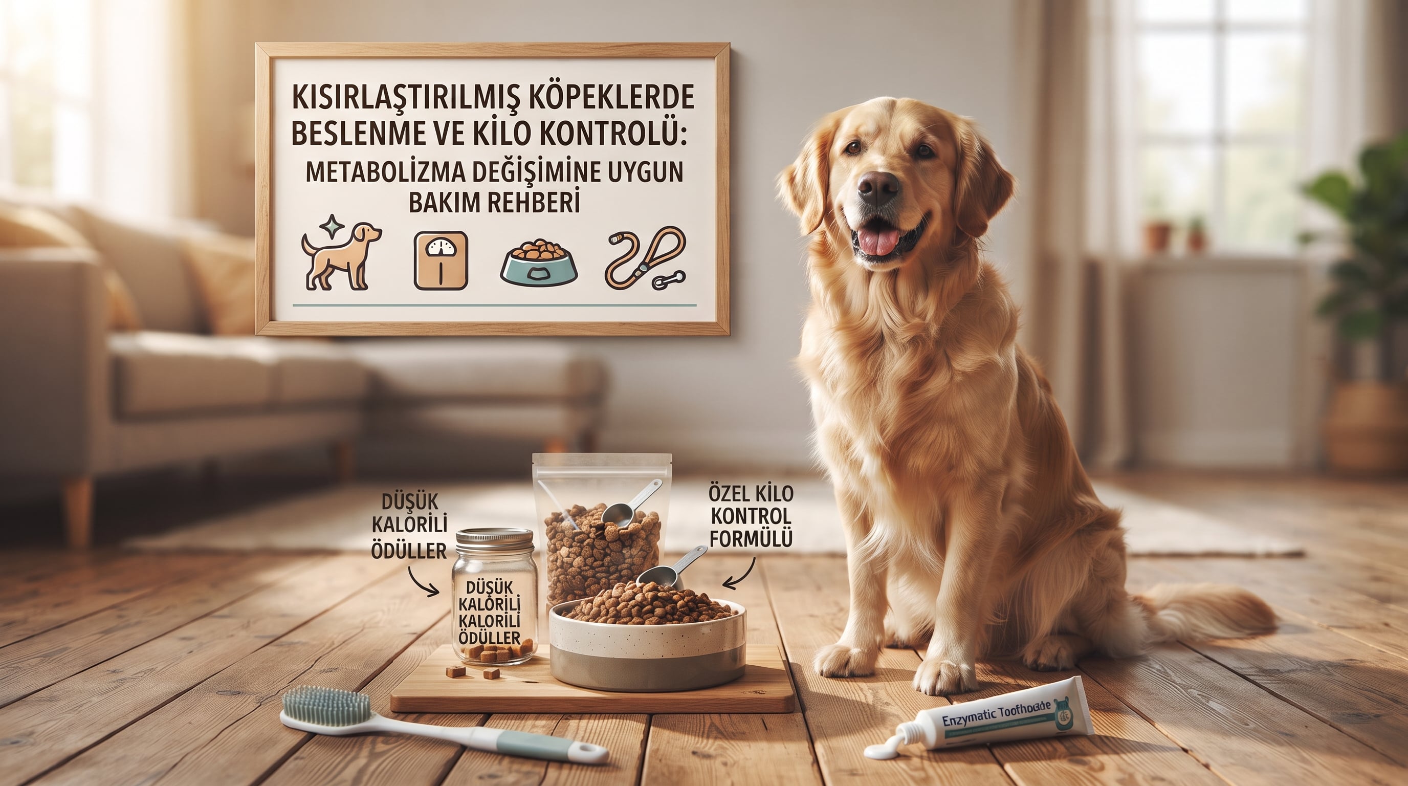 kısırlaştırılmış köpeklerde kilo kontrolü ve beslenme rehberi