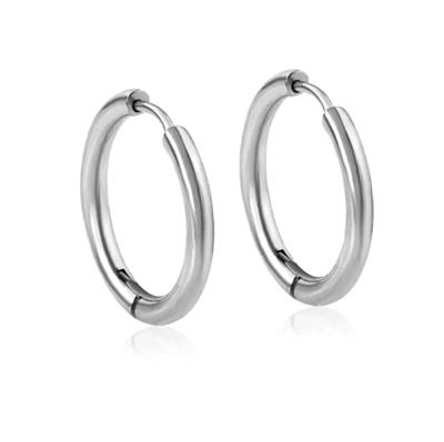 12 mm Cerrahi Çelik Küçük Halka Küpe Silver Renk