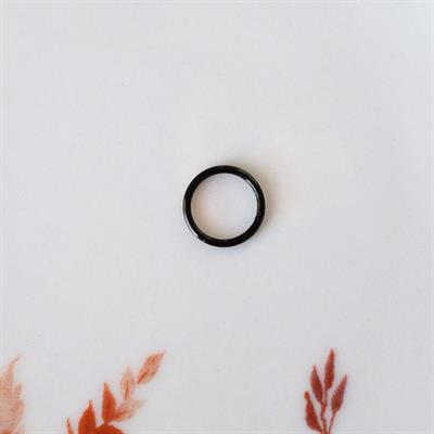 12 mm Siyah Cerrahi Çelik Düz Halka Helix Piercing Lob Kıkırdak Rook Daith Conch