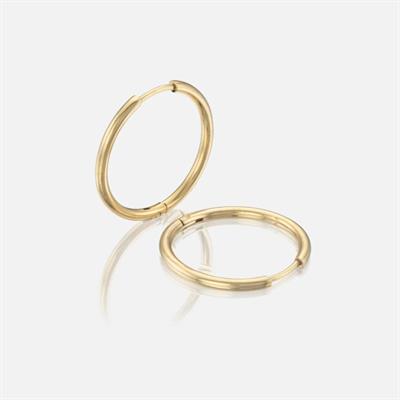 18 mm Cerrahi Çelik Gold Halka Küpe