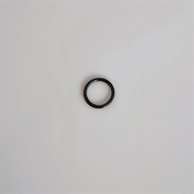 316 L Çelik Küçük Düz Halka Göbek Piercingi 8 mm Siyah Renk