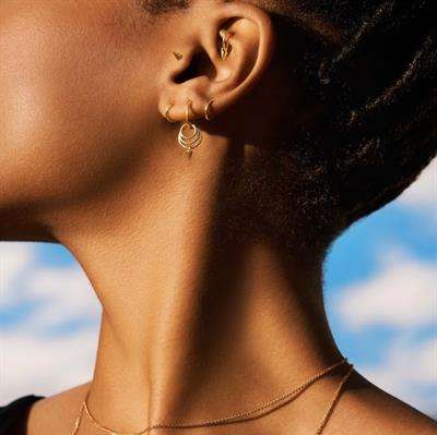 6 mm Gold Cerrahi Çelik Düz Halka Tragus Piercing Helix Kıkırdak Rook Daith