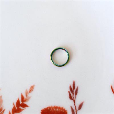 6 mm Hologram Cerrahi Çelik Düz Halka Tragus Piercing Helix Kıkırdak Rook Daith