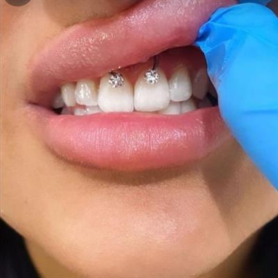 8 mm Gümüş Renk İki Ucu Taşlı Cerrahi Çelik Tragus Helix Piercing Kıkırdak Septum