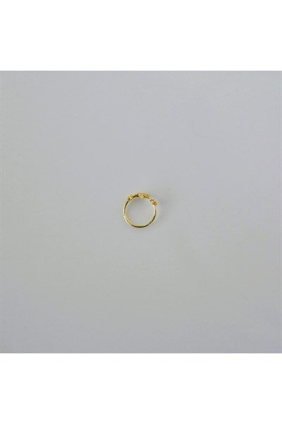 925 Ayar Gold Kaplama Minik Yıldızlı Halka Hızma