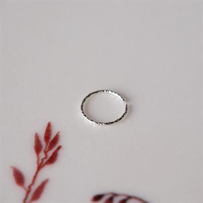 925 Ayar Gümüş Burgu Halka Hızma Burun Piercing 10 mm