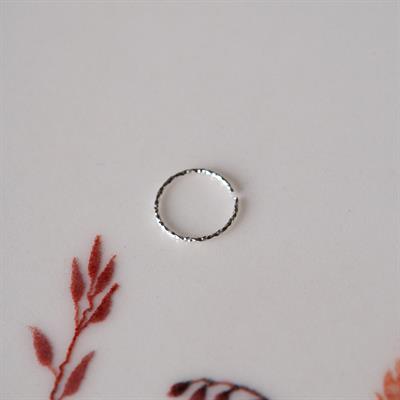 925 Ayar Gümüş Burgu Halka Hızma Burun Piercing 10 mm