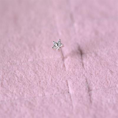 925 Ayar Gümüş Çiçek Hızma Burun Piercing