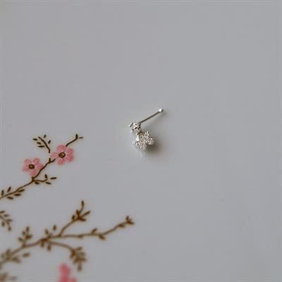 925 Ayar Gümüş Kelebek Sallantılı Hızma Kelebekli Burun Hızma Piercing