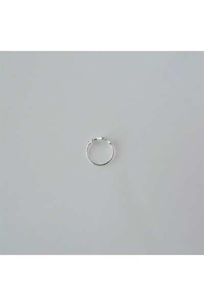 925 Ayar Gümüş Minik Kalpli Halka Hızma