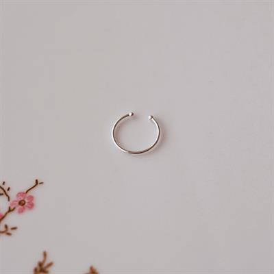925 Ayar Gümüş Sıkıştırmalı Halka Hızma Delik Gerektirmeyen Hızma Fake Piercing