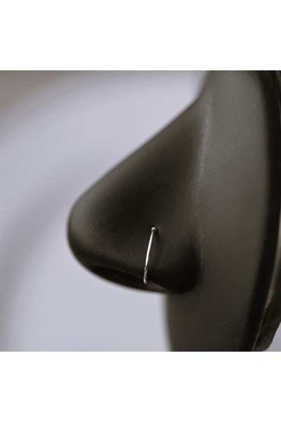 925 Ayar Gümüş Sıkıştırmalı Halka Hızma Delik Gerektirmeyen Hızma Fake Piercing