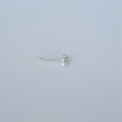 925 Ayar Mini Yaprak  Model Hızma  Çiçek Figürlü Burun Piercingi