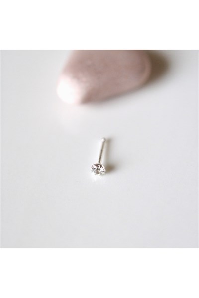 925 Ayar Tektaş Hızma Burun Piercing 2 Mm