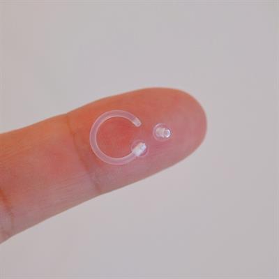 Alerji Yapmayan Bioplast Esnek Piercing Silikon Piercing Tragus Helix Kıkırdak