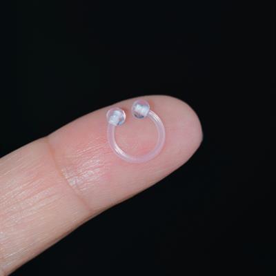 Alerji Yapmayan Bioplast Esnek Piercing Silikon Piercing Tragus Helix Kıkırdak