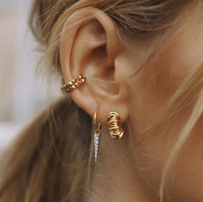 Altın Kaplama Gold İnce Earcuff Sıkıştırma Kıkırdak