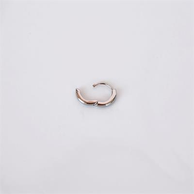 Çelik Düz Halka Tragus Helix Kıkırdak Lobe Piercing Silver Renk