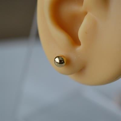 Çelik Gold Top Küpe 5 mm Tek Adet