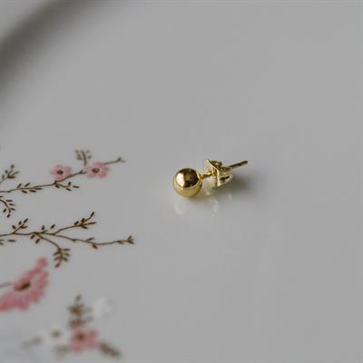 Çelik Gold Top Küpe 5 mm Tek Adet