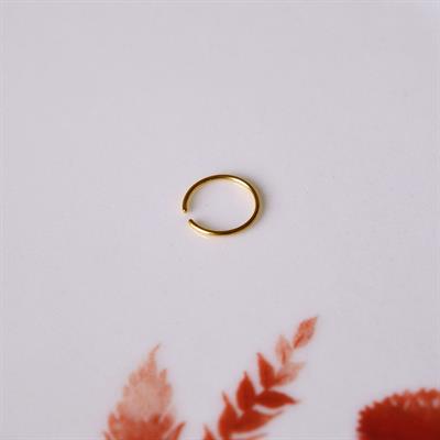 Cerrahi Çelik 10 mm Gold Renk Çelik Halka Burun Pİercing Halka Hızma