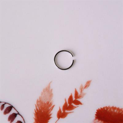 Cerrahi Çelik 10 mm Silver Renk Çelik Halka Burun Pİercing Halka Hızma