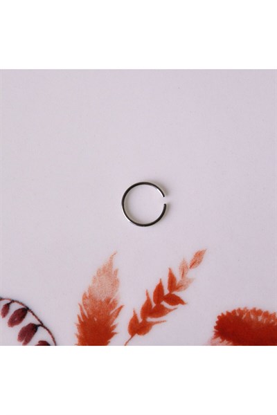 Cerrahi Çelik 10 Mm Silver Renk Çelik Halka Burun Piercing Halka Hızma