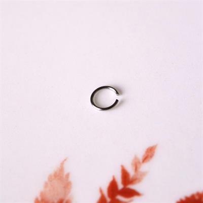 Cerrahi Çelik 6 mm Silver Renk Çelik Halka Burun Pİercing Halka Hızma