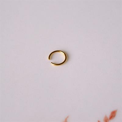 Cerrahi Çelik 8 mm Gold Renk Çelik Halka Burun Pİercing Halka Hızma