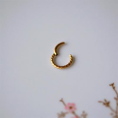 Cerrahi Çelik Gold Burgu Tragus Helix Piercing Kıkırdak