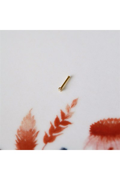 Cerrahi Çelik Gold Renk Çelik Minik Tektaş Burun Piercing Tektaş Hızma