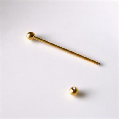 Cerrahi Çelik Industrial Piercing Köprü Piercing Gold Renk